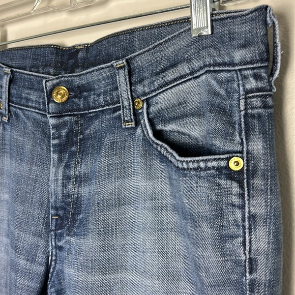 7 Seven for All Mankind Wide Leg Flare Low Rise Dojo 31 Style# U115079U-079U Y2K - Picture 6 of 16